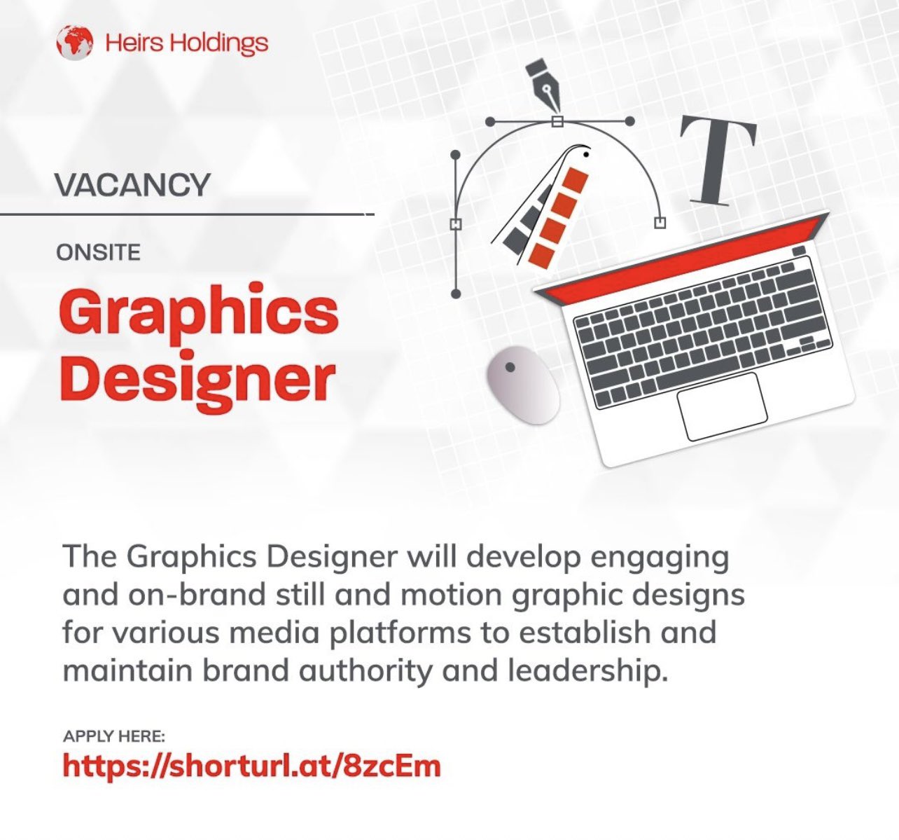 Graphics Designer Needed at Heirs Holdings Ltd