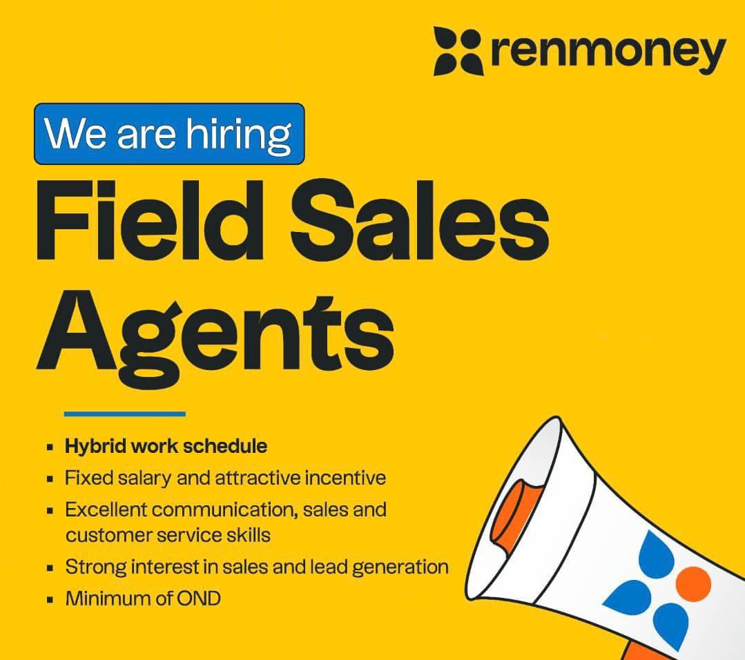 Field Sales Agent Needed at Renamarket