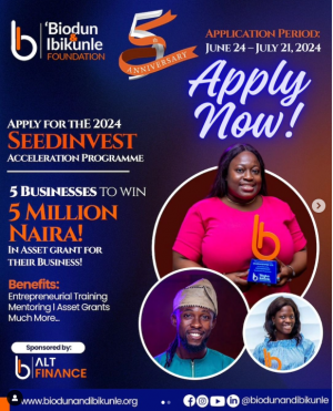 SEEDINVEST Acceleration Program For MSMEs in Nigeria | Up to N5 Million Grant Prize